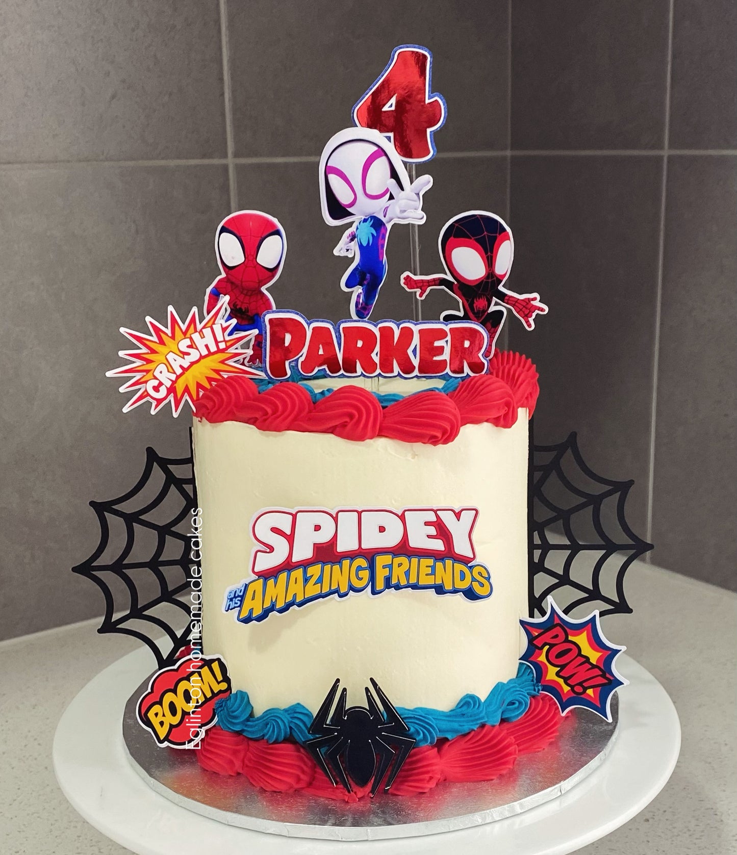 Spidey Theme Cake