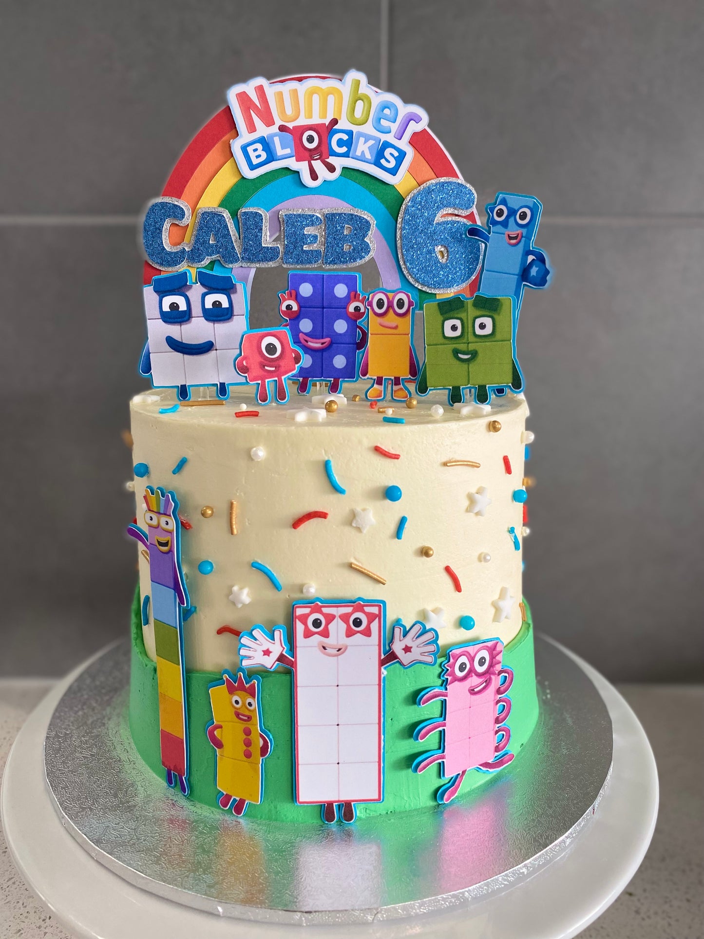 Number Blocks Cake