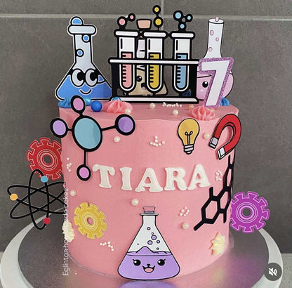 Science Theme Cake