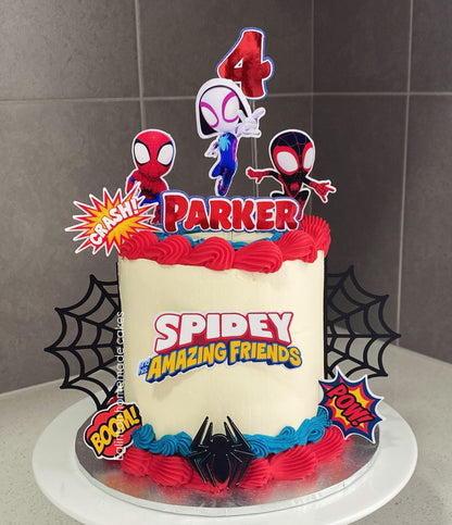 Spidey Theme Cake