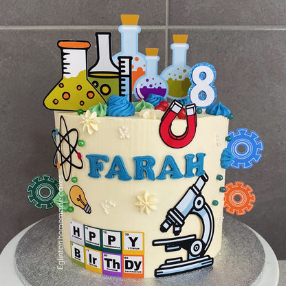 Science Theme Cake