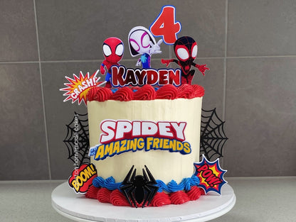 Spidey Theme Cake
