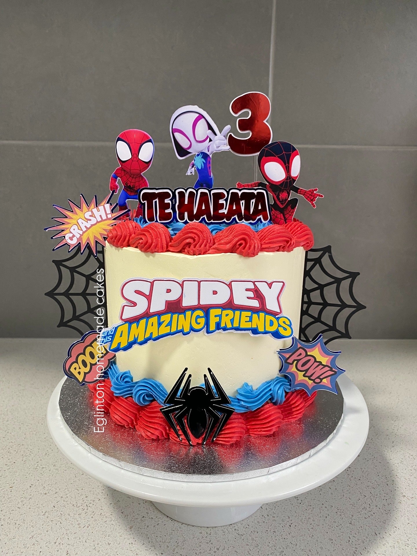 Spidey Theme Cake