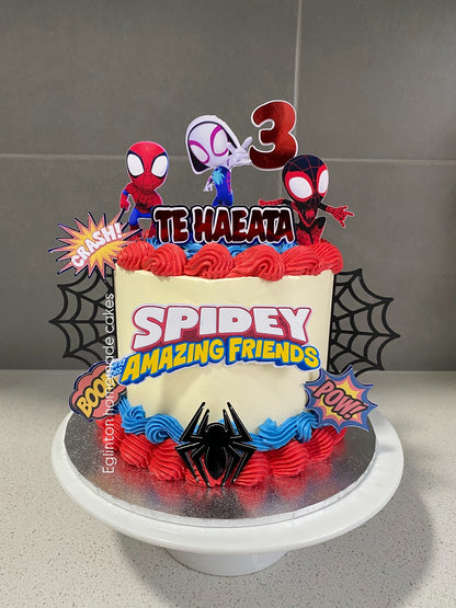 Spidey Theme Cake