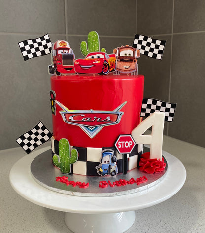 Cars Theme Cake