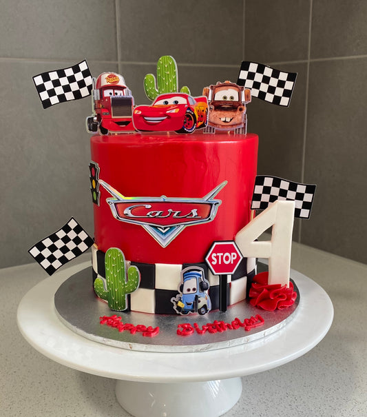 Cars Theme Cake